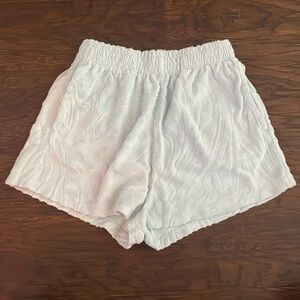 H&M mint swirl terry/toweling shorts. Size XXS